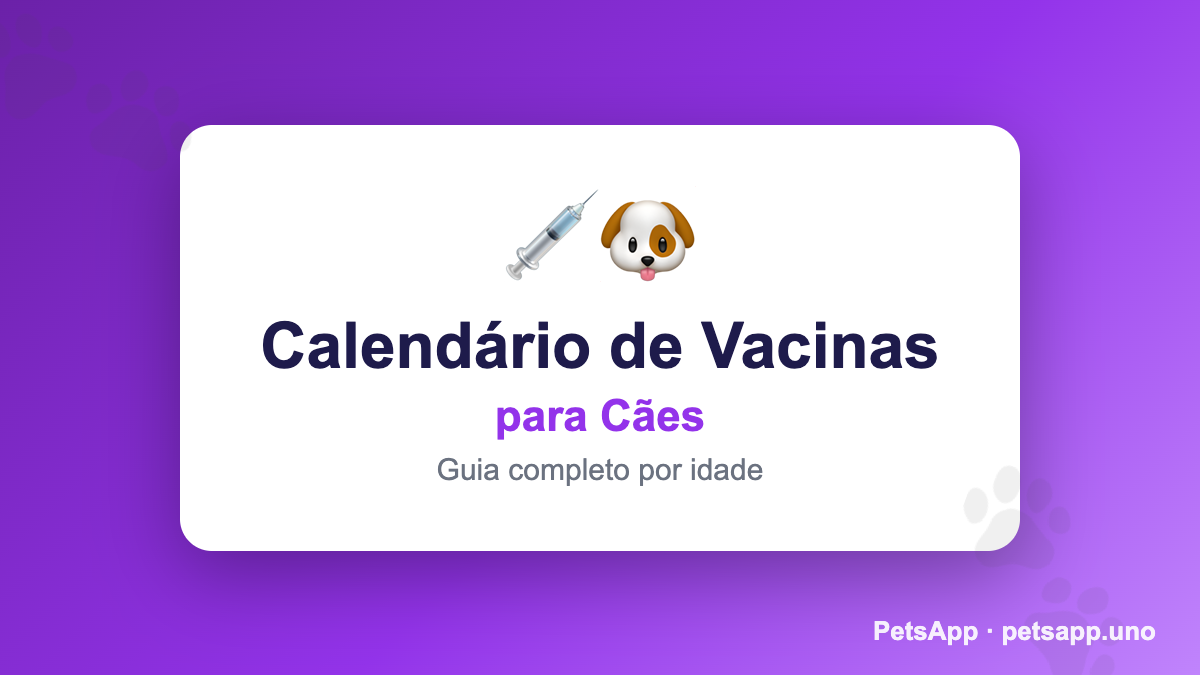 Calendário de Vacinas para Cachorros em Cabo Verde 2026